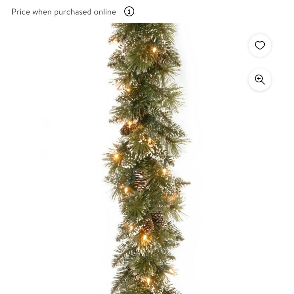 6 ft. Glittery Christmas Garland